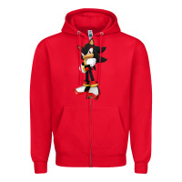 Red best of shadow Zipper Hoodie - PixelWave