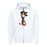 White best of shadow Zipper Hoodie - PixelWave