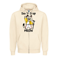 Sandshell Don´t Stop Meow Zipper Hoodie - PixelWave