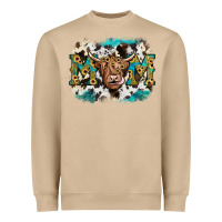 Mushroom highland cow mom Heavyweight Sweatshirt - JahusDesignShop