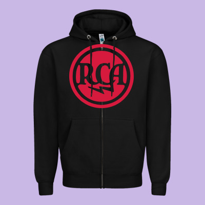 Rca Radio Tubes Zipper Hoodie Designed By Pixelwave