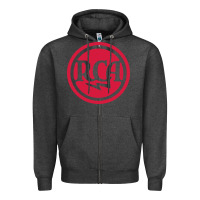 Charcoal Heather rca radio tubes Zipper Hoodie - PixelWave