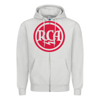 Dove Grey rca radio tubes Zipper Hoodie - PixelWave