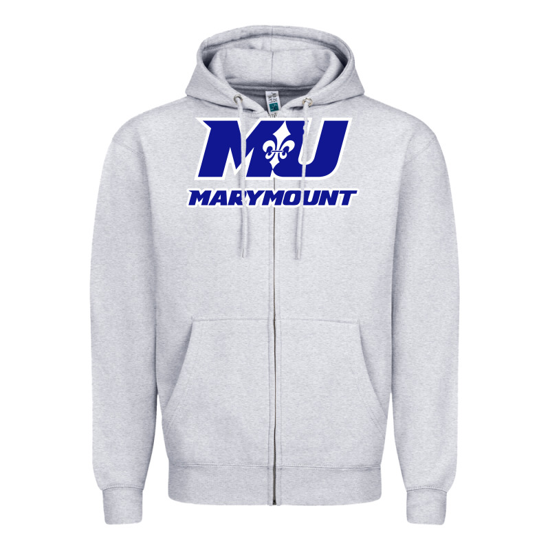 Marymount University Vectorized Zipper Hoodie by PixelWave | Teevron