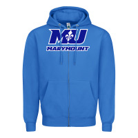 True Royal marymount university vectorized Zipper Hoodie - PixelWave