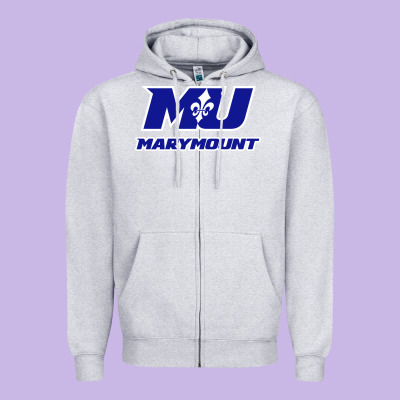 Marymount University Vectorized Zipper Hoodie Designed By Pixelwave