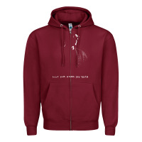 Burgundy clap your hand say yeah Zipper Hoodie - PixelWave