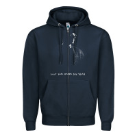 Navy clap your hand say yeah Zipper Hoodie - PixelWave