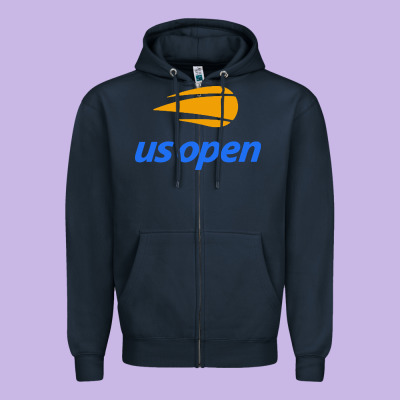 Open Tennis Tournament Zipper Hoodie Designed By Pixelwave