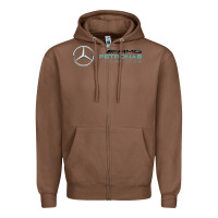 Chestnut mercedis f1 Zipper Hoodie - PixelWave