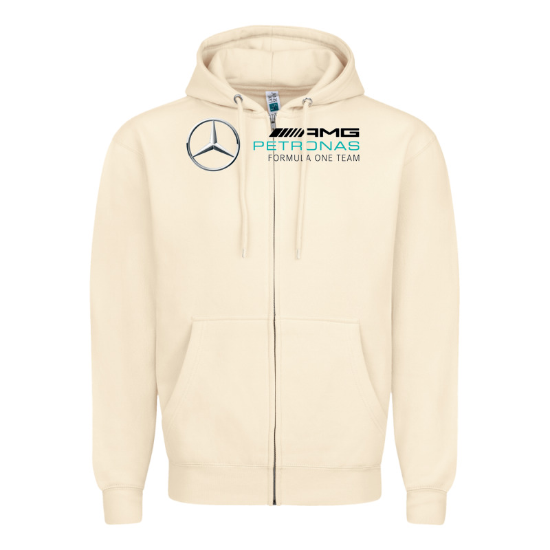 Mercedis F1 Zipper Hoodie by PixelWave | Teevron