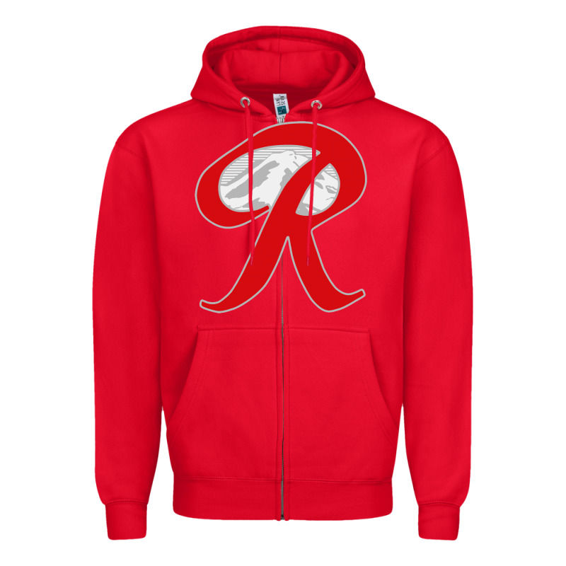 Men Rainier Beer Capital R Mountain Zipper Hoodie by PixelWave | Teevron
