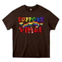 Chocolate Brown Support squad pride Heavy Core Tee - CowGirlArtShop