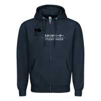 Navy studio vader   star Zipper Hoodie - PixelWave