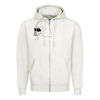 Oatmeal Heather studio vader   star Zipper Hoodie - PixelWave
