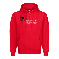 Red studio vader   star Zipper Hoodie - PixelWave