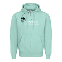 Seafoam studio vader   star Zipper Hoodie - PixelWave