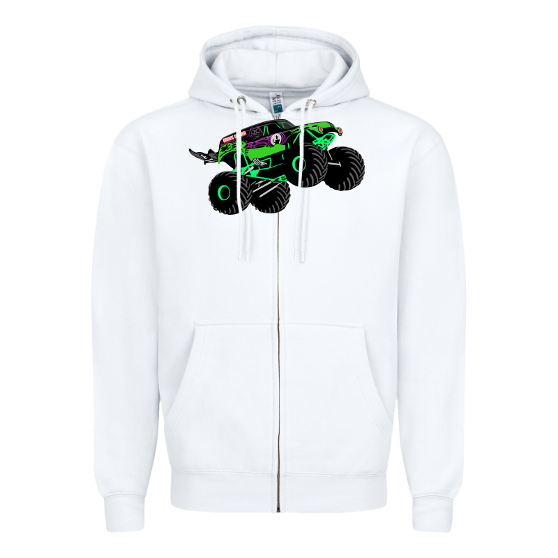 Monster Truck Grave Digger Zipper Hoodie by PixelWave | Teevron