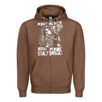 Chestnut Stay Punk Stay Drunk Zipper Hoodie - PixelWave