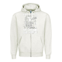 Oatmeal Heather Stay Punk Stay Drunk Zipper Hoodie - PixelWave