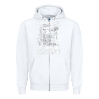 White Stay Punk Stay Drunk Zipper Hoodie - PixelWave