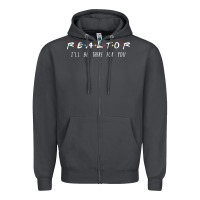 Smoke realtor i'll be there for you long sleeve Zipper Hoodie - PixelWave