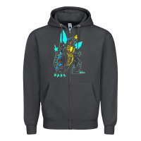 Smoke Spacegodzilla Zipper Hoodie - PixelWave