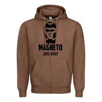 Chestnut magneto was right Zipper Hoodie - PixelWave