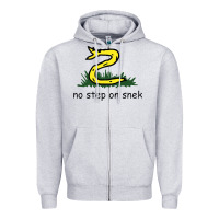 Heather Grey no step on snek,libertarian,tumblr,meme,funny,polotics,no step,on,snek Zipper Hoodie - PixelWave