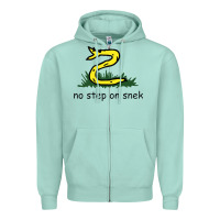 Seafoam no step on snek,libertarian,tumblr,meme,funny,polotics,no step,on,snek Zipper Hoodie - PixelWave