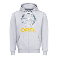 Heather Grey Opel Zipper Hoodie - PixelWave