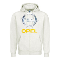 Oatmeal Heather Opel Zipper Hoodie - PixelWave