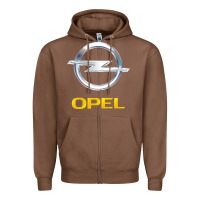 Chestnut Opel Zipper Hoodie - PixelWave