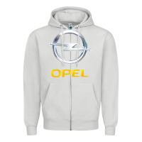 Dove Grey Opel Zipper Hoodie - PixelWave
