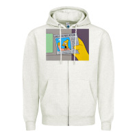 Oatmeal Heather The Simpsons Old Man Yells At Cloud Newspaper V1 Zipper Hoodie - PixelWave