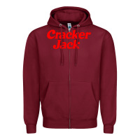 Burgundy cracker jack Zipper Hoodie - PixelWave