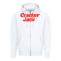 White cracker jack Zipper Hoodie - PixelWave
