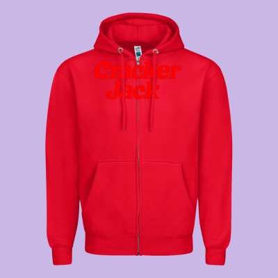 Cracker Jack Zipper Hoodie Designed By Pixelwave