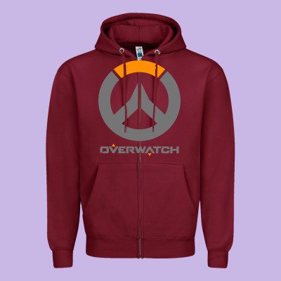Overwatch Zipper Hoodie Designed By Pixelwave