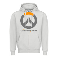 Dove Grey overwatch Zipper Hoodie - PixelWave