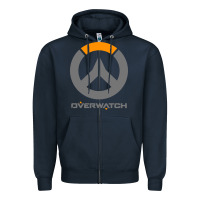 Navy overwatch Zipper Hoodie - PixelWave