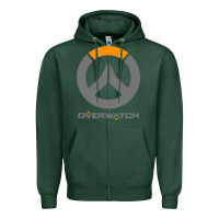 Sports Green overwatch Zipper Hoodie - PixelWave