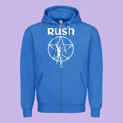 Rush Explosion Zipper Hoodie Designed By Pixelwave