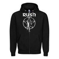 Black Rush Explosion Zipper Hoodie - PixelWave