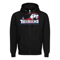 Black st. francis terriers(SFC), brooklyn Zipper Hoodie - PixelWave