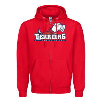 Red st. francis terriers(SFC), brooklyn Zipper Hoodie - PixelWave
