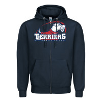 Navy st. francis terriers(SFC), brooklyn Zipper Hoodie - PixelWave