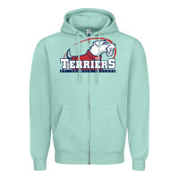 Seafoam st. francis terriers(SFC), brooklyn Zipper Hoodie - PixelWave