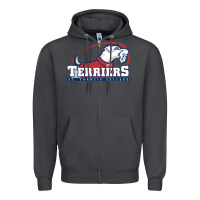Smoke st. francis terriers(SFC), brooklyn Zipper Hoodie - PixelWave