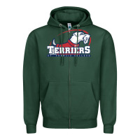 Sports Green st. francis terriers(SFC), brooklyn Zipper Hoodie - PixelWave